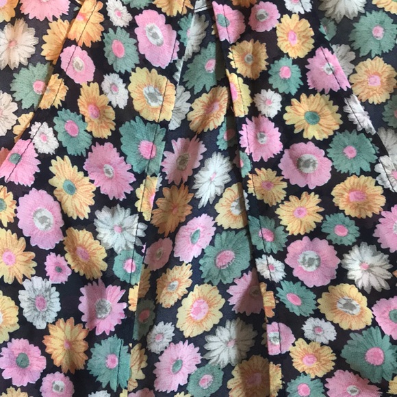 Lucca Couture Cross Back Flare Dress Colorful Daisy Tunic Top Women’s Small - Picture 11 of 16